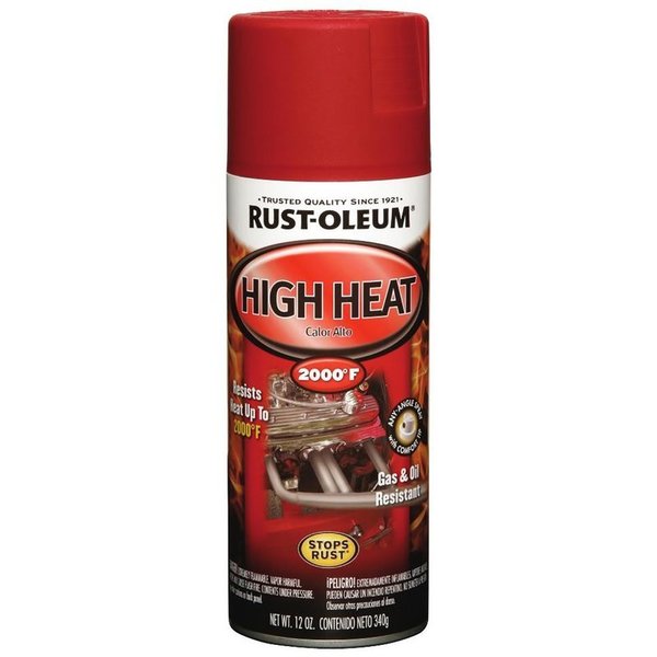 Krud Kutter Rust-Oleum Flat Red Automotive High Heat Paint Spray 12 oz 248908